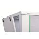 46. DYNAmic 19" 9U 600x600 Wand-Netzwerkschrank, Glastür, grau, ungeteilt, montiert, 60 kg