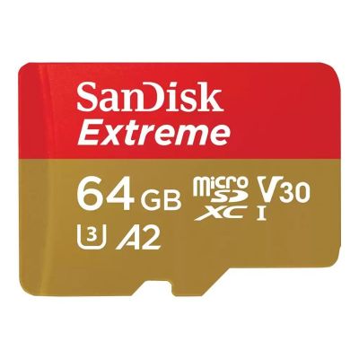 2. SanDisk EXTREME 64 GB 170/80 MB/s MicroSDXC-Speicherkarte A2 C10 V30 UHS-I U3
