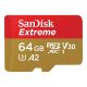 2. SanDisk EXTREME 64 GB 170/80 MB/s MicroSDXC-Speicherkarte A2 C10 V30 UHS-I U3