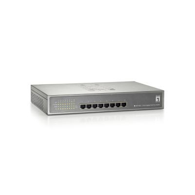 2. LevelOne GB PoE+ Switch 8-Port 19-Zoll 123W 1Gbps