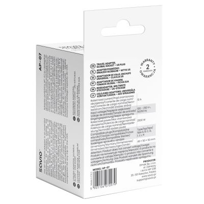 5. SAVIO Reiseadapter Globalsteckdose - US-Stecker AP-07