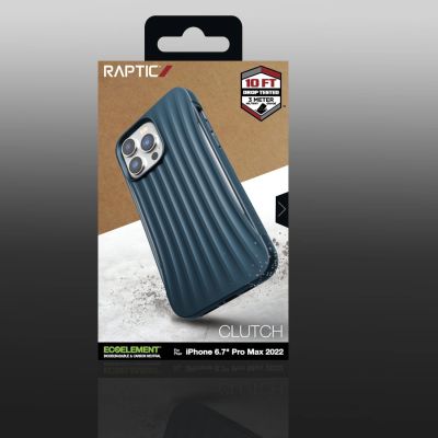 5. Raptic X-Doria Clutch Case iPhone 14 Pro Max Rückseite blau