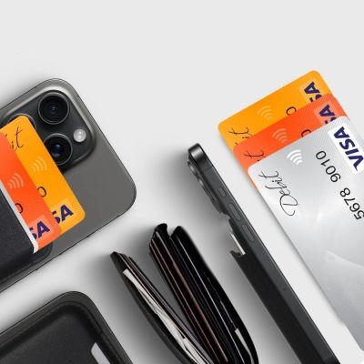 3. Tech-Protect MagWallet MagSafe Magnetische Geldbörse für Handys – Orange