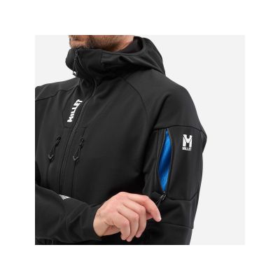 6. MILLET M PIERRAENT HOODIE Herren-Skijacke schwarz