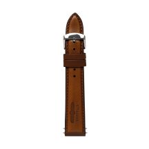 braunes Zeppelin-Lederarmband, 20 mm