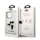 8. Karl Lagerfeld Glitzer Karl&Choupette Hülle für iPhone 14 Pro – transparent