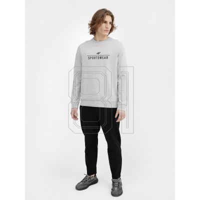 6. Sweatshirt 4F M 4FSS23TSWSM349 cooles hellgrau meliert