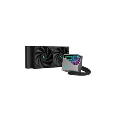 7. DeepCool LT520 All-in-One-Flüssigkeitskühler für Prozessoren, 12 cm, Schwarz, 1 Stück.