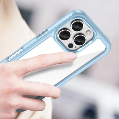 5. Schutzhülle „Weltraum“ für iPhone 16e/17e mit flexiblem Rahmen – Blau