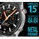 5. Rubicon RNCE99 Smartwatch aus schwarzem Metall und Silikon SMARUB194