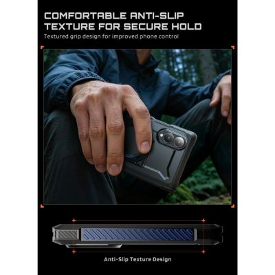 10. Supcase UB Grip Mag MagSafe Privacy Case für Samsung Galaxy Z Fold 8 - Schwarz