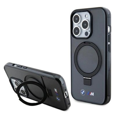 BMW Ring Stand M Collection MagSafe Case für iPhone 15 Pro - Schwarz