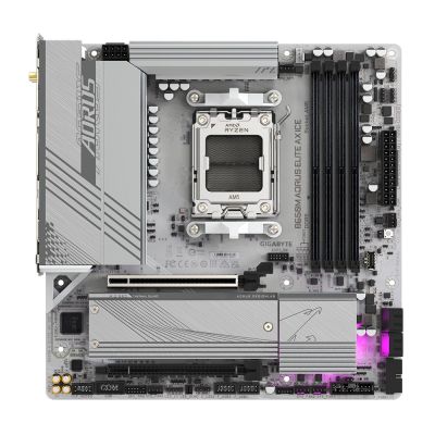3. Gigabyte B650M AORUS ELITE AX ICE Mainboard