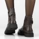 7. Damen-Ankle-Boots aus Leder, dunkelbraun, Filippo DBT8018