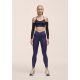 4. Casall Damen-Leggings mit überlappendem Bund, hochtailliert, lila