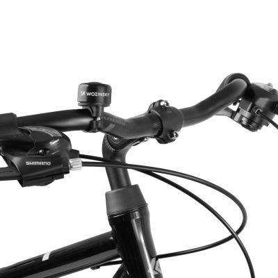 3. Wozinsky WDR-B1 Fahrradklingel für Fahrräder und Roller, mechanisch, Aluminium – Schwarz
