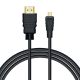 SAVIO HDMI-Kabel (M) – Micro-HDMI (M), 2 m, Schwarz, CL-40/M