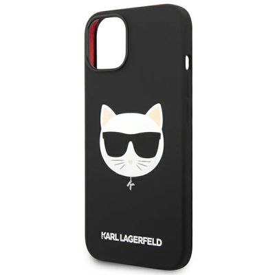 6. Karl Lagerfeld KLHMP14MSLCHBK iPhone 14 Plus 6.7" Hardcase schwarz / schwarzes Silikon Choupette Head Magsafe
