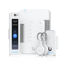 UniFi Access Ubiquiti G3 Pro Starter Kit UA-G3-SK-Pro, G3 Professional Access Reader + G3 Reader + Hub + Schlüsselanhänger (2 Stück)