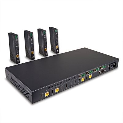 7. Lindy 38345 AV Extender AV-Sender und -Empfänger Schwarz