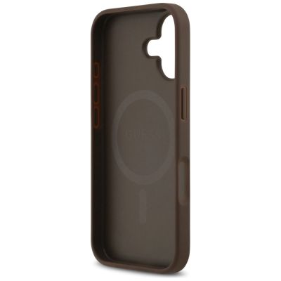7. Guess 4G Circle Classic Logo MagSafe Hülle für iPhone 17 - Braun