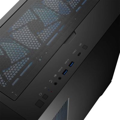 16. MODECOM HORIZON ARGB FLOW MIDI USB TYPE-C GEHÄUSE SCHWARZ