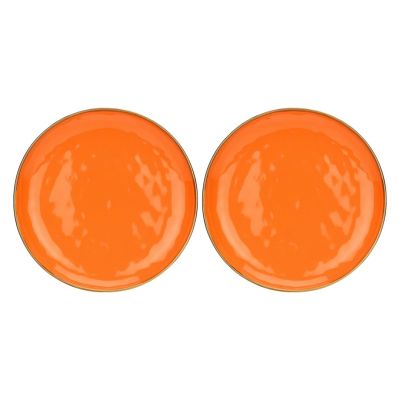Set mit 2 runden Concerto Arancione Servierplatten – Orange, 32 cm