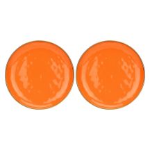 Set mit 2 runden Concerto Arancione Servierplatten – Orange, 32 cm