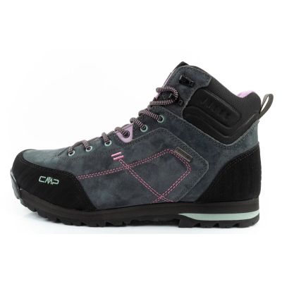 2. CMP Alcor Damen-Trekkingschuhe, Leder, strapazierfähig, wasserdicht, knöchelhoch, grau