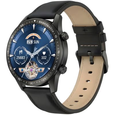 6. Smartwatch Gravity Black 2 Armbänder GT10-3