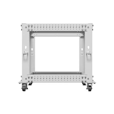 13. Open Rack 19" 9U 600x600-1100 verstellbar grau Lanberg