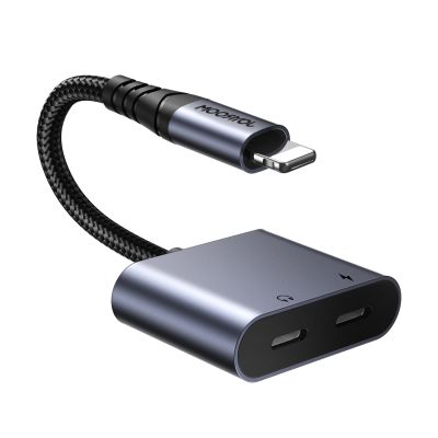 2. Joyroom SY-L02 Lightning auf 2x Lightning DAC-Adapter 2in1 – Schwarz