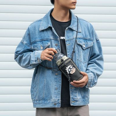 9. Rockbros Travel Bottle Tasche mit Schultergurt 1l - Grün