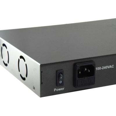 5. LevelOne FE PoE+ Switch 26-Port 19" 150W 1Gbps