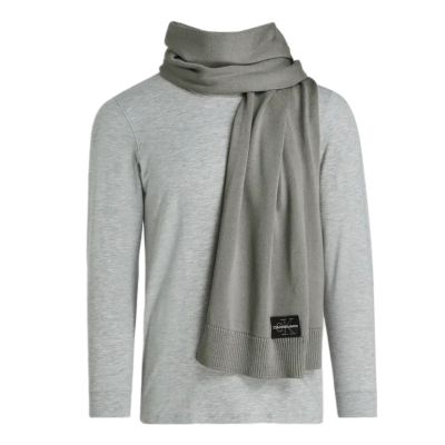 Calvin Klein CK Logo Winterschal Grau - LZ04D8081G-PZE