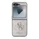 2. Guess Leder 4G Metall-Logo-Hülle für Samsung Galaxy Z Flip 6 – Rosa