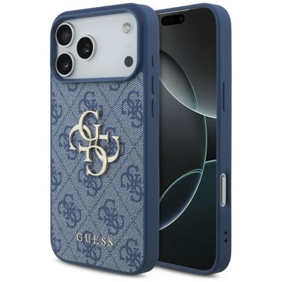 Guess 4G Big Logo Hülle für iPhone 17 Pro Max / 18 Pro Max - Blau