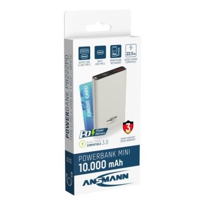 10. Ansmann 1700-0156 Lithium-Ionen-Powerbank (Li-Ion) 10000 mAh Weiß