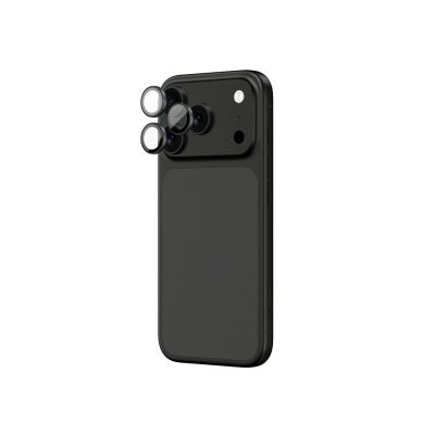 3. AmazingThing Linsenglas für iPhone 17 Pro / Pro Max mit grauem Aluminiumrahmen