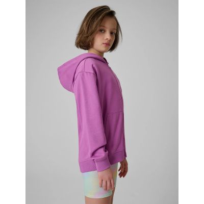 6. Mädchen-Sweatjacke mit Kapuze im Loose Fit 4F 4FJRSS26TSWSF2902-51S