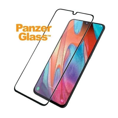 2. PanzerGlass E2E Regular gehärtetes Glas für Samsung Galaxy A41 – mit schwarzem Rahmen