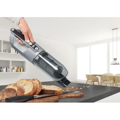 13. Bosch BCH3P210 Akku-/Stielstaubsauger mit integrierter Bürste, beutellos, 0,4 l, netz-/akkubetrieben, schwarz/grau