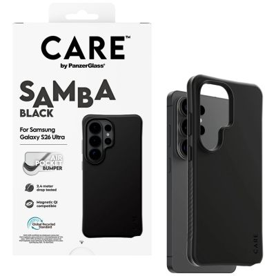 4. CARE by PanzerGlass Samba Black Qi Hülle für Samsung Galaxy S26 Ultra - Schwarz
