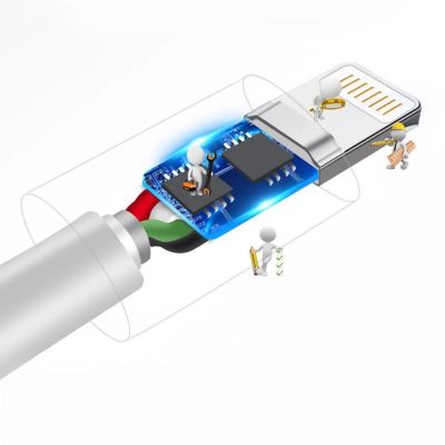 5. Dudao Kabel USB / Lightning 3A 1m weiß (L1L weiß)