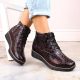 8. Isolierte Keilstiefeletten aus Leder Filippo W PAW376B burgunderrot