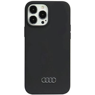 Audi Silikonhülle iPhone 13 Pro Max 6,7" schwarz/schwarz Hardcase AU-LSRIP13PM-Q3/D1-BK