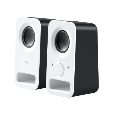 2. Logitech Z150 Multimedia-Lautsprecher, weiße Lautsprecher