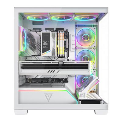 16. MODECOM VOLCANO STELLAR PLUS ARGB MIDI 8F WEISSES GEHÄUSE