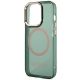 6. Guess GUHMP14LHTCMA iPhone 14 Pro 6,1" grün/khaki Hartschale Gold Outline Translucent MagSafe