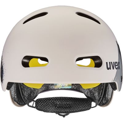 6. UVEX Kid 4 Style MIPS Kinderfahrradhelm, Schmutzig Warmgrau